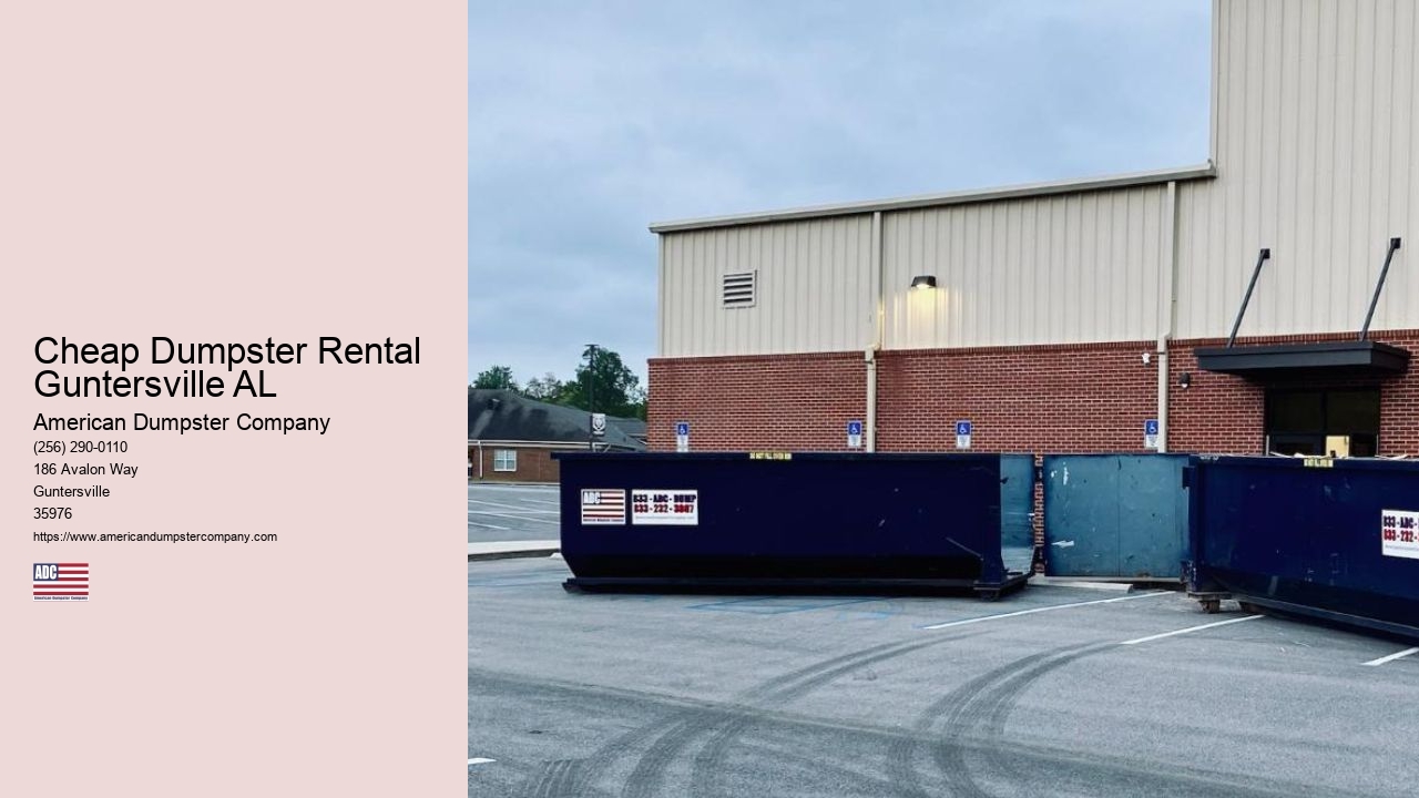 Cheap Dumpster Rental Guntersville AL